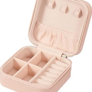 “Mini Jewellery Box – Compact PU Leather Travel Organizer by CozyDekor”