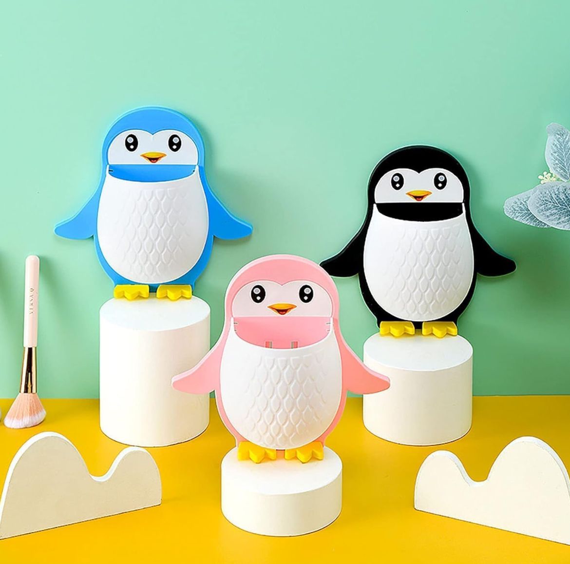Penguin Pen Holder – Multi-Purpose Pen Stand & Toothbrush Holder | CozyDekor
