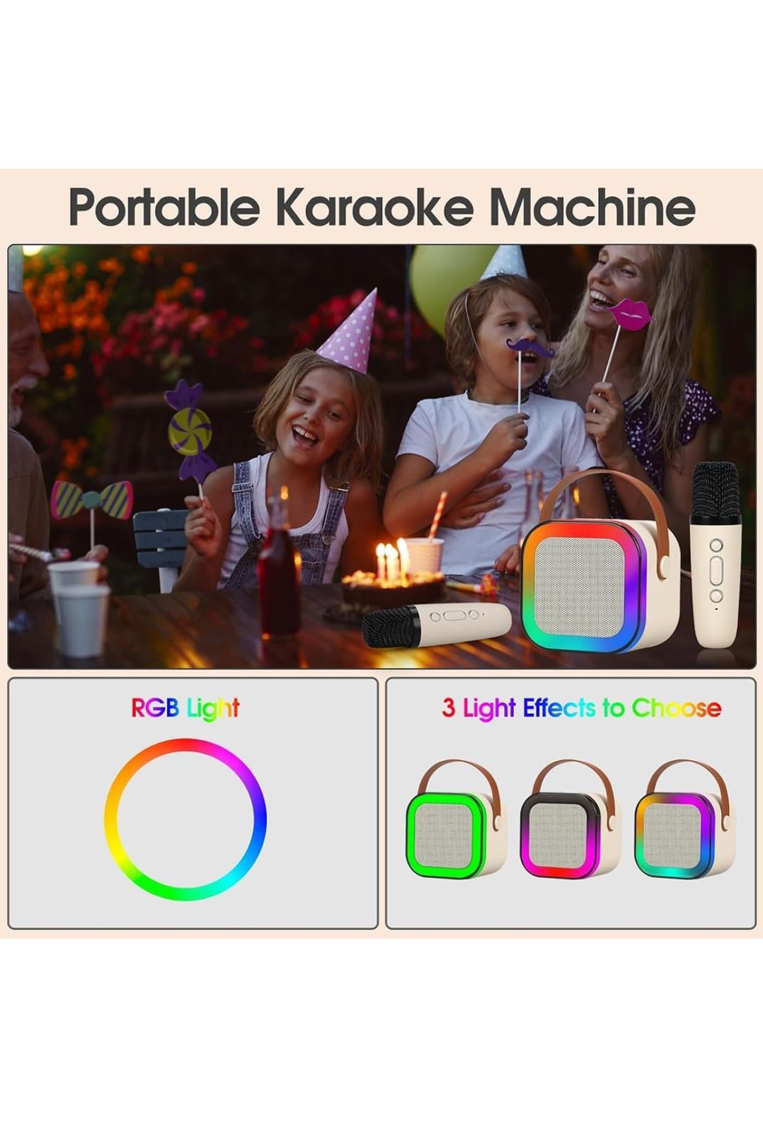 Rock Light Speaker with Mic: Where Sound Meets Style at CozyDekor