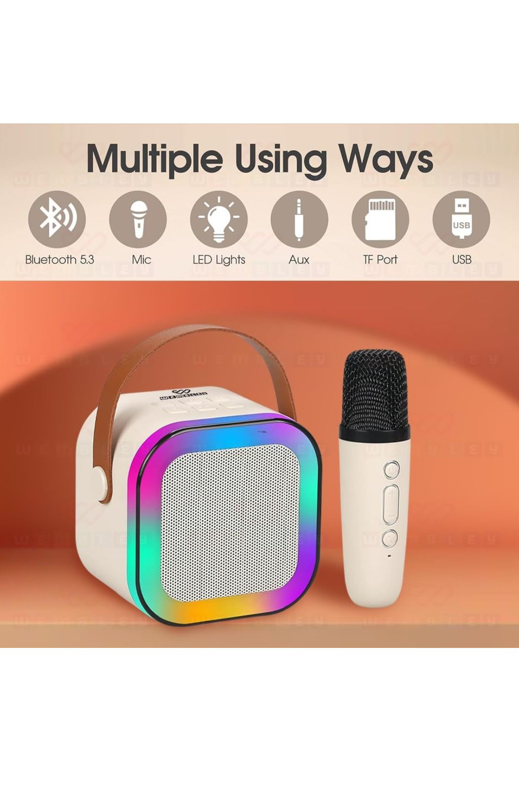 Rock Light Speaker with Mic: Where Sound Meets Style at CozyDekor