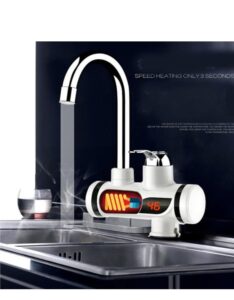 Instant water heater installed in a modern bathroom by CozyDekor